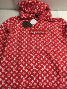 Supreme x Louis Vuitton Box Logo Hooded Sweatshirt Red godkiller